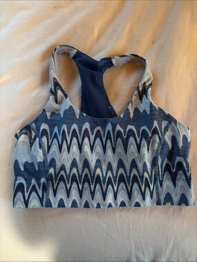 Outdoor Voices Doing Things Thrive Sports Bra Sz S in blue